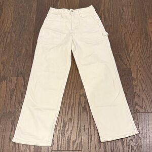 Just Black Women's Cream Straight Leg Jeans